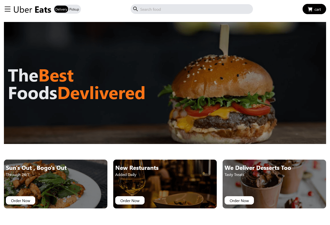 Uber Web Clone